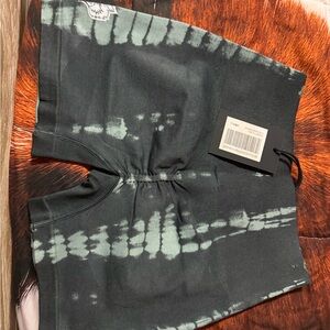 Darc Sport Black and Green Tie-Dye Shorts